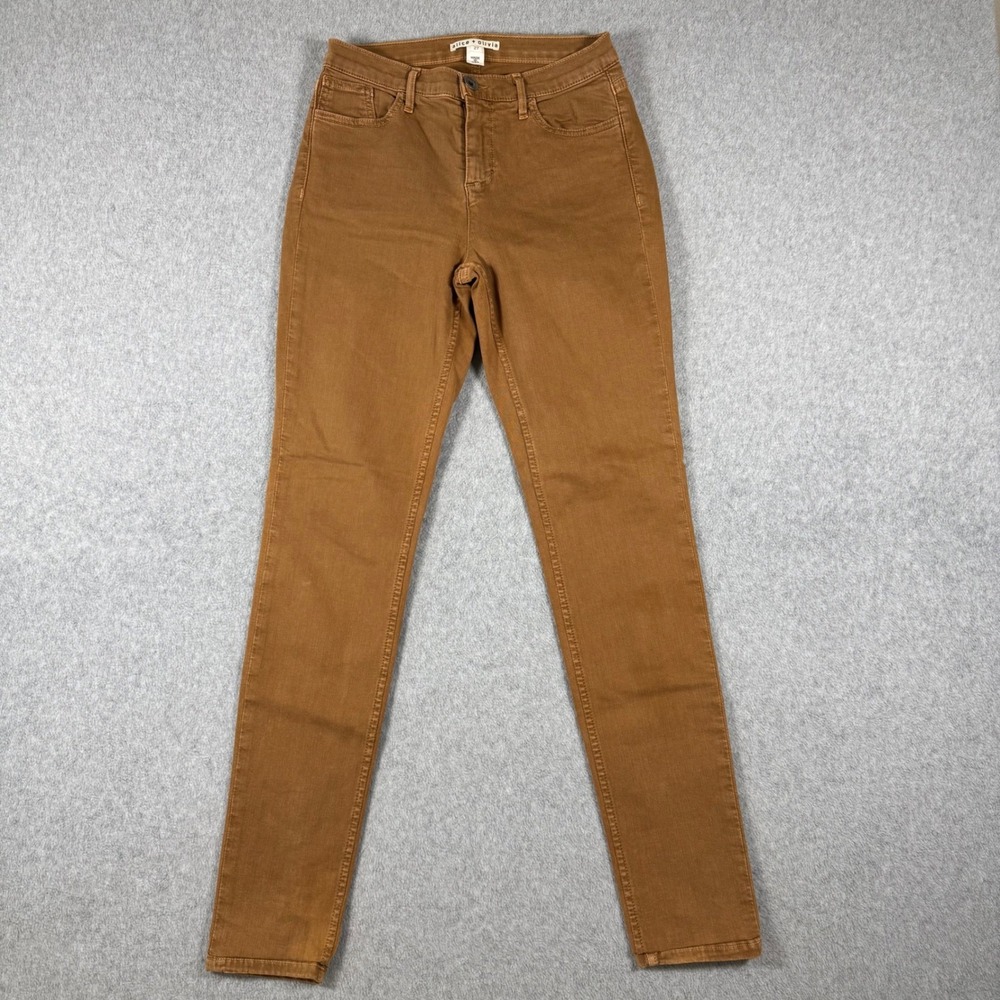 Alice + Olivia Jeans Womenβ Brown Stretch Skinny Pants Size (27)